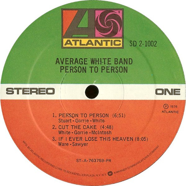 Average White Band - Person To Person (2xLP, Album, Gat)