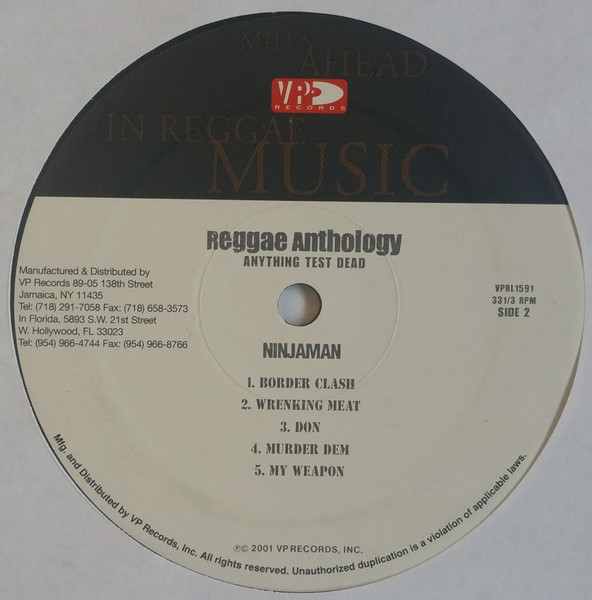 Ninjaman - Anything Test Dead (2xLP, Comp)