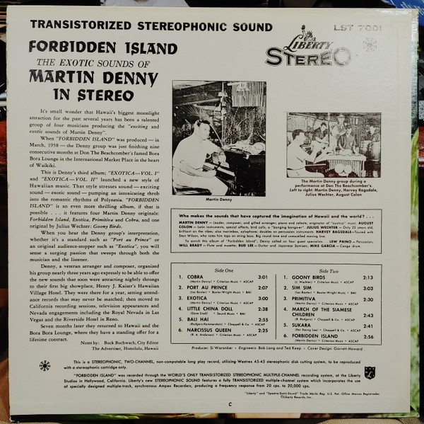 Martin Denny - Forbidden Island (LP, Album)