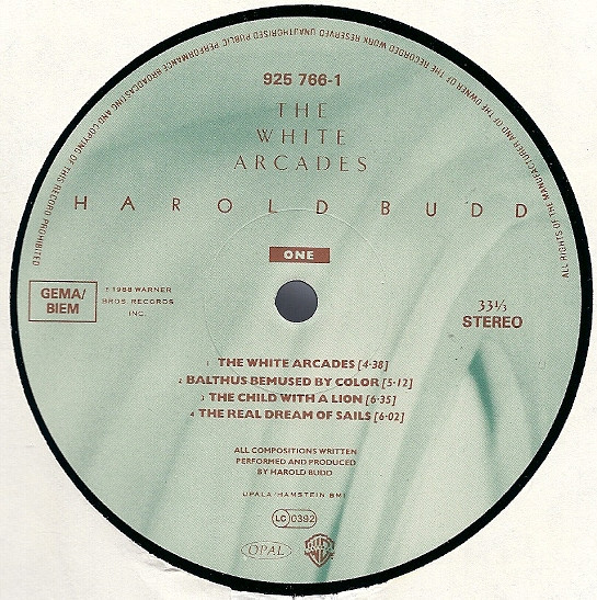 Harold Budd - The White Arcades (LP, Album)