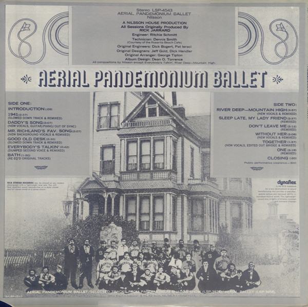 Nilsson* - Aerial Pandemonium Ballet (LP, Album, Ind)