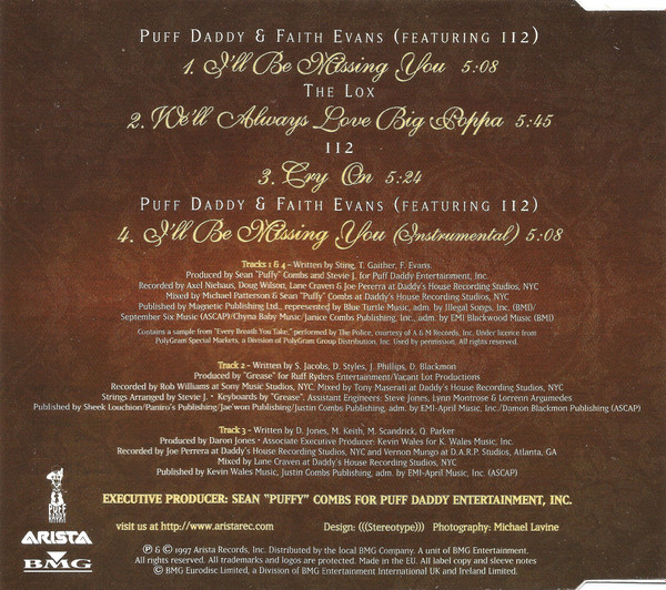 Puff Daddy & Faith Evans / The Lox / 112 - Tribute To The Notorious B.I.G. (CD, Single)
