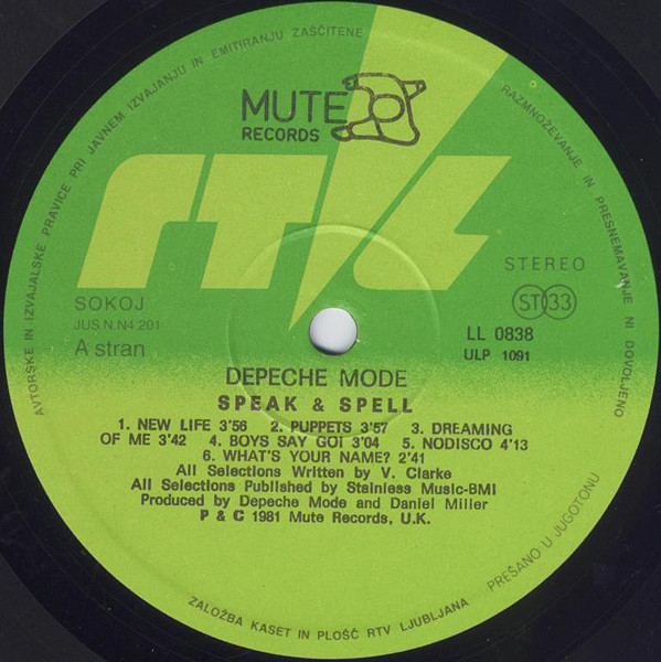 Depeche Mode - Speak & Spell (LP, Album)