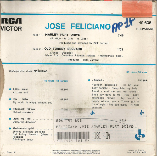 JosÃ© Feliciano - Marley Purt Drive (7