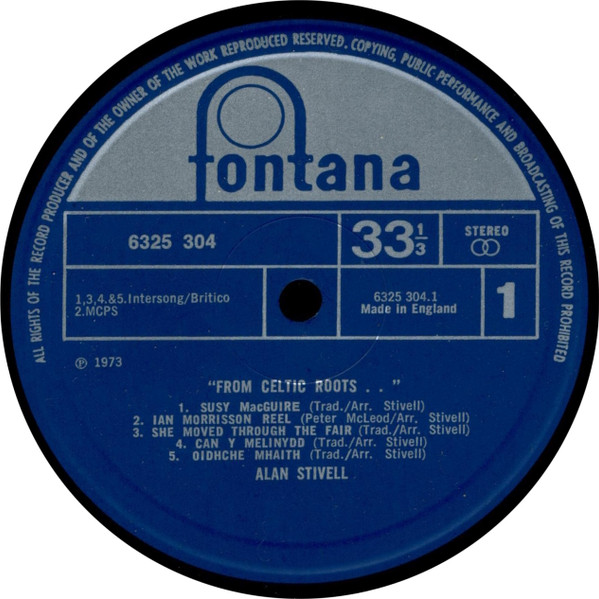 Alan Stivell - From Celtic Roots... (LP, Album, Gat)