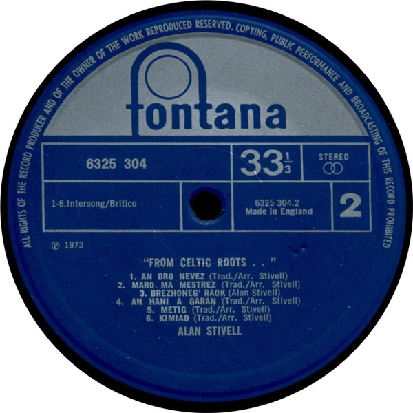 Alan Stivell - From Celtic Roots... (LP, Album, Gat)