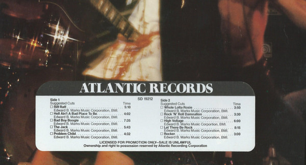 AC/DC - If You Want Blood You've Got It (LP, Album, Pre)