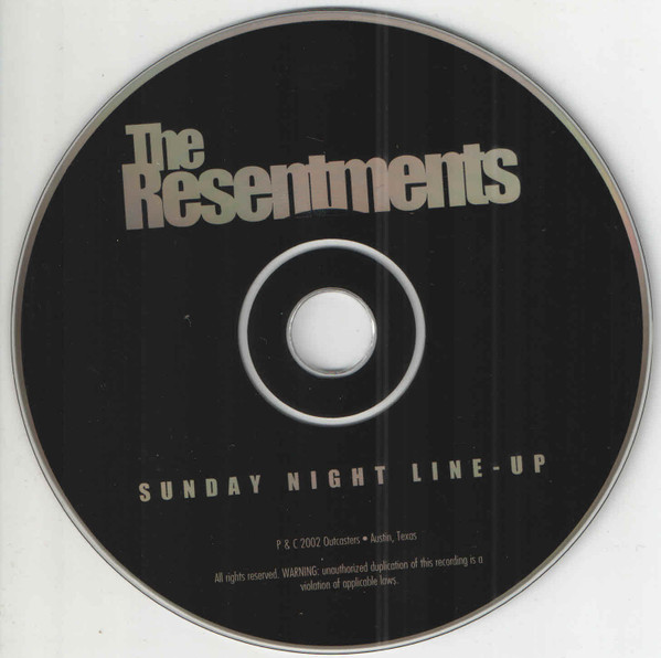 The Resentments - Sunday Night Line-up (CD, Album)