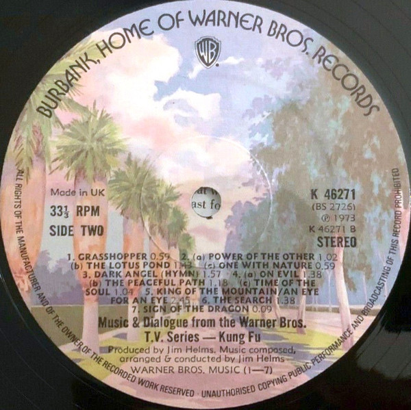 Jim Helms - Kung Fu - Music & Dialogue From The Warner Bros. T.V. Series (LP)
