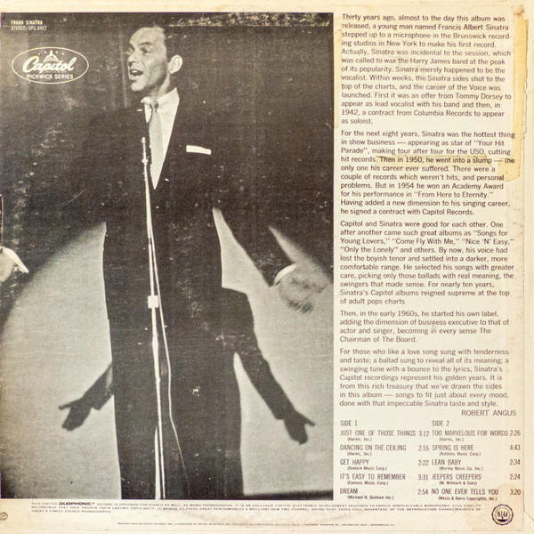 Frank Sinatra - Just One Of Those Things (LP, Comp, Ora)