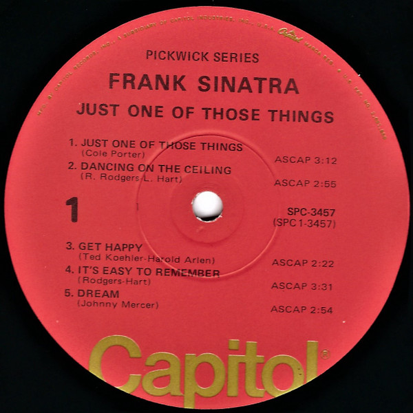Frank Sinatra - Just One Of Those Things (LP, Comp, Ora)