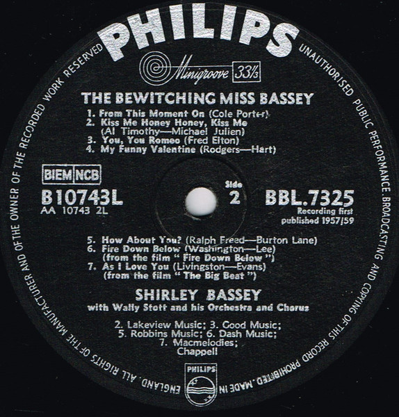 Shirley Bassey - The Bewitching Miss Bassey (LP, Album)