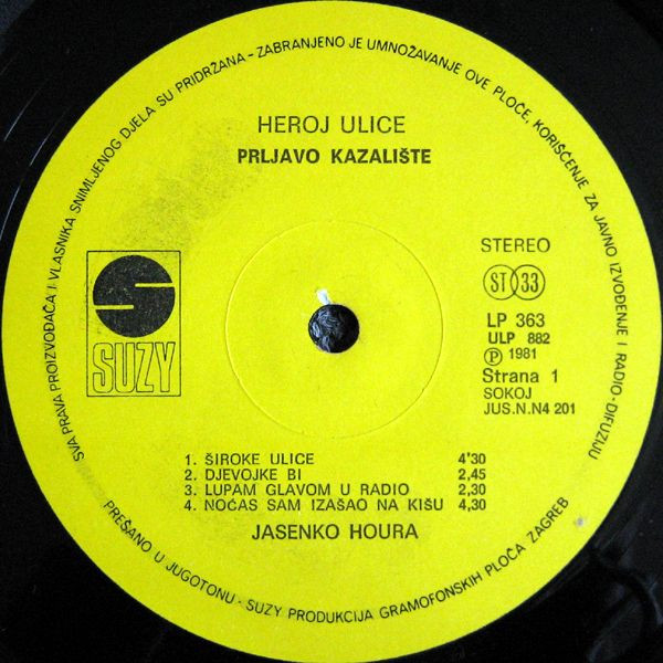 Prljavo Kazalište - Heroj Ulice (LP, Album)