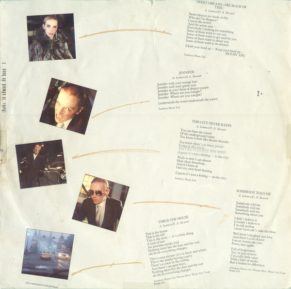 Eurythmics - Sweet Dreams (Are Made Of This) (LP, Album)