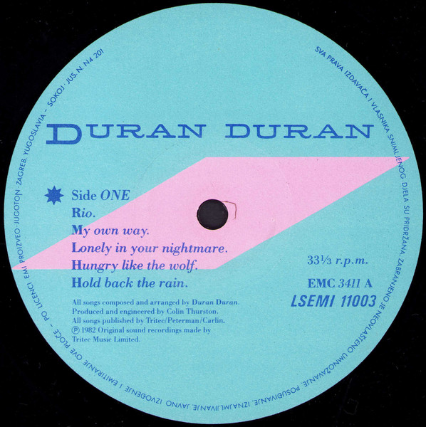 Duran Duran - Rio (LP, Album)