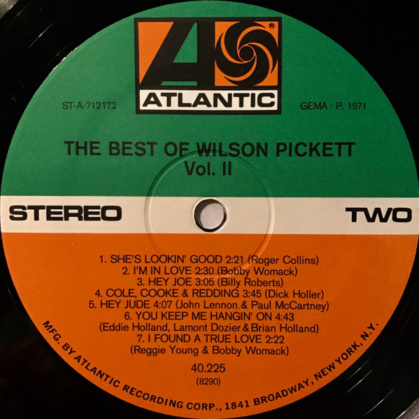 Wilson Pickett - The Best Of Wilson Pickett Vol.II (LP, Comp)
