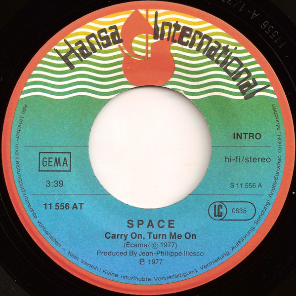 Space - Carry On, Turn Me On / Tango In Space (7