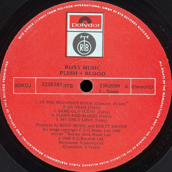 Roxy Music - Flesh + Blood (LP, Album)
