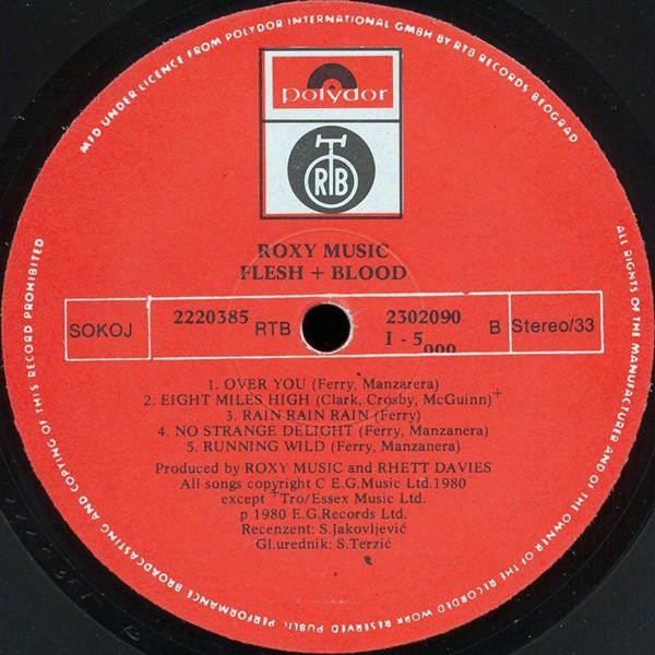 Roxy Music - Flesh + Blood (LP, Album)
