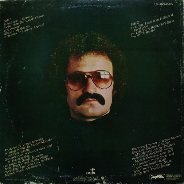 Giorgio Moroder - From Here To Eternity (LP, Album, P/Mixed)