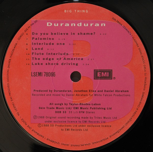 Duran Duran - Big Thing (LP, Album)