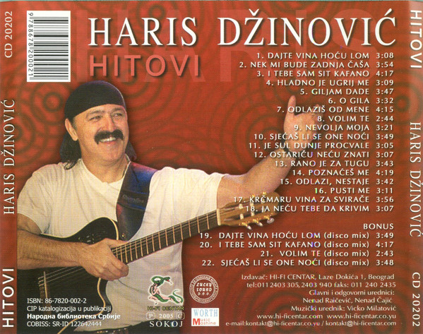 Haris DÅ¾inoviÄ‡ - Hitovi (CD, Comp, RE)