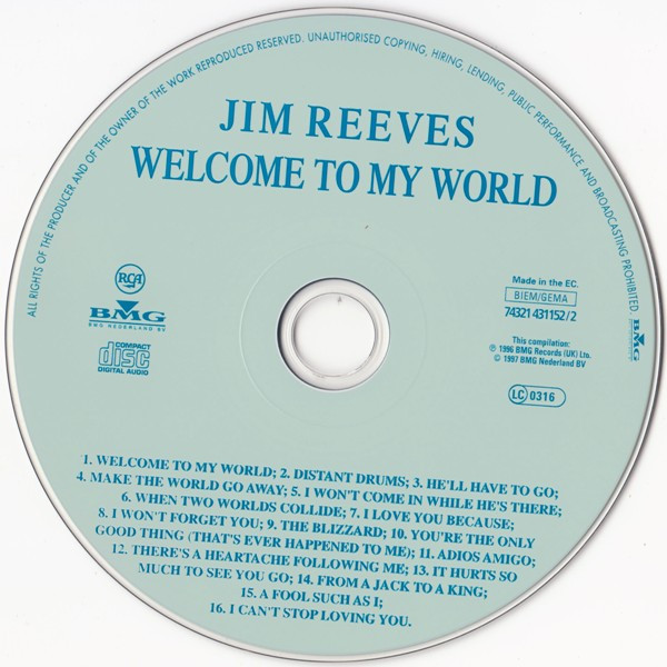 Jim Reeves - Jy Is My Liefling (2xCD, Comp)