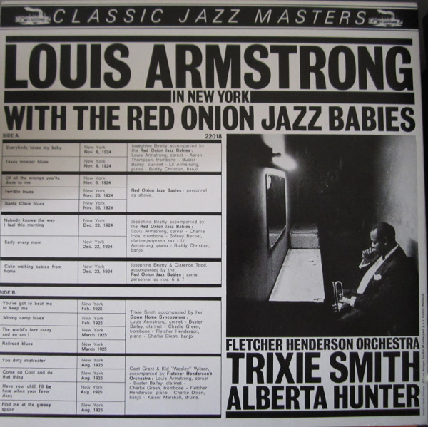 Louis Armstrong - Louis Armstrong In New York With The Red Onion Jazz Babies (LP, Comp)