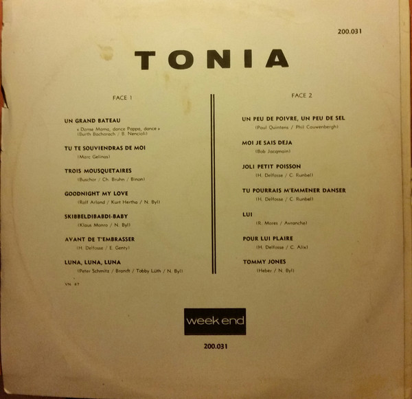 Tonia (3) - Tonia (LP, Album)