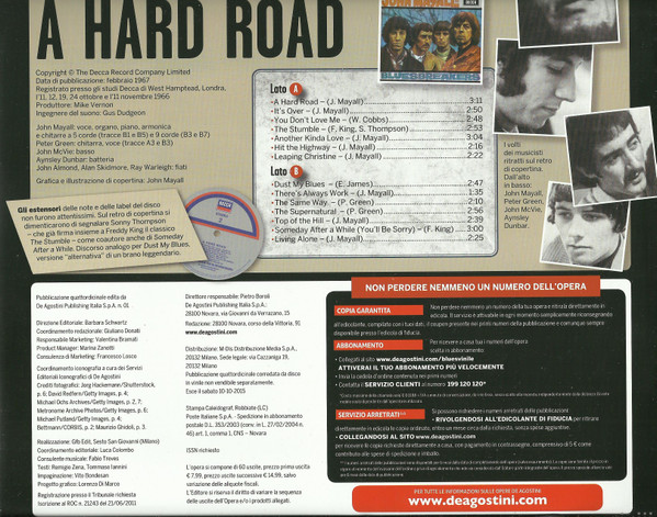 John Mayall And The Bluesbreakers* - A Hard Road (LP, Album, RE, 180)