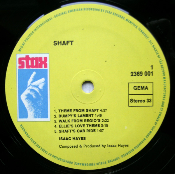 Isaac Hayes - Shaft (2xLP, Album, RP, Gat)