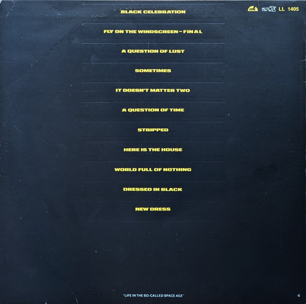 Depeche Mode - Black Celebration (LP, Album)