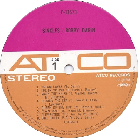 Bobby Darin - Singles (LP, Comp)