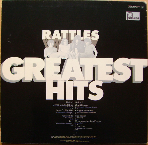The Rattles - Rattles' Greatest Hits (LP, Comp)