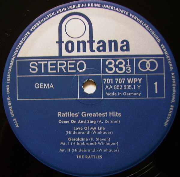 The Rattles - Rattles' Greatest Hits (LP, Comp)
