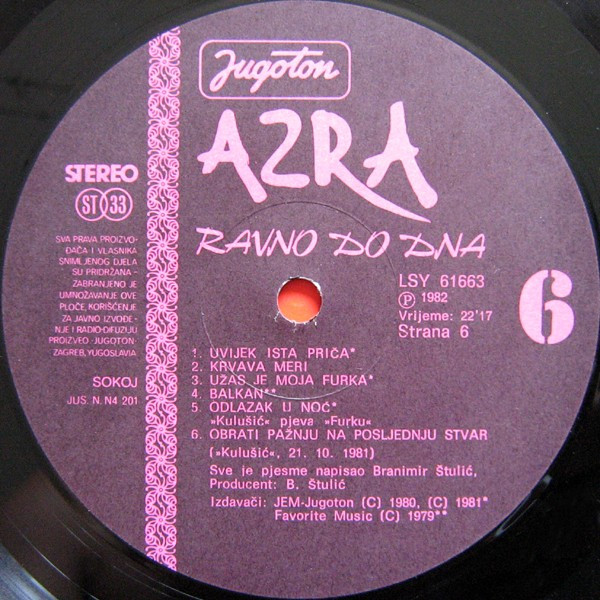 Azra (3) - Ravno Do Dna (3xLP, Album)