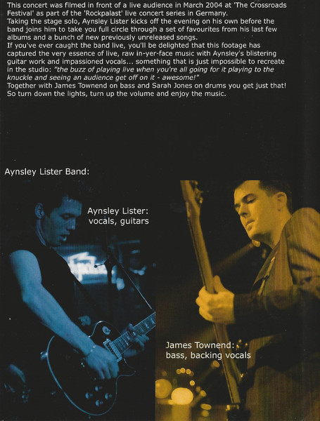 Aynsley Lister - Live! (DVD-V, NTSC)