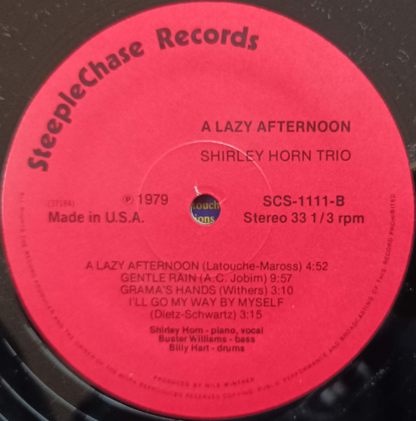 Shirley Horn Trio - A Lazy Afternoon (LP, Album)