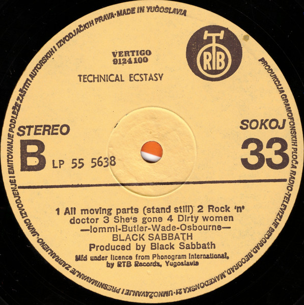 Black Sabbath - Technical Ecstasy (LP, Album)
