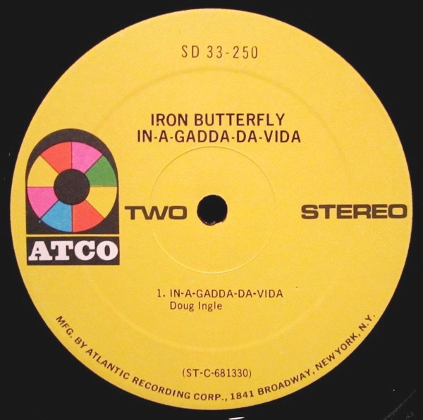 Iron Butterfly - In-A-Gadda-Da-Vida (LP, Album, RP)
