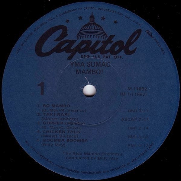 Yma Sumac - Mambo! (LP, Album, Mono, RE, Abr)