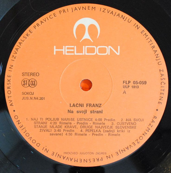 LaÄni Franz - Na Svoji Strani (LP, Album)