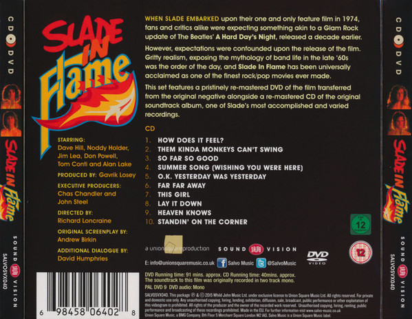 Slade - Slade In Flame (CD, Album, RE, RM + DVD-V, RE, PAL)