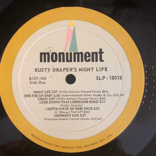 Rusty Draper - Night Life (LP, Album, Mono)