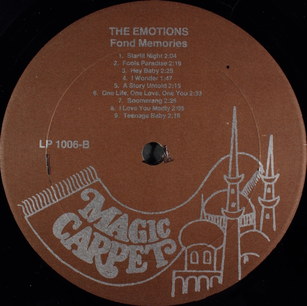 The Emotions (5) - Fond Memories (LP, Comp)