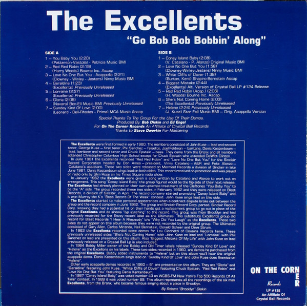 The Excellents - Go Bob Bob Bobbin' Along (LP, Comp)
