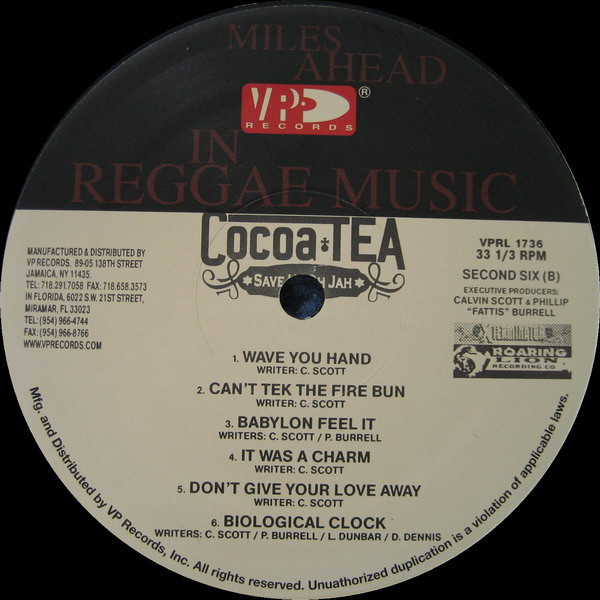 Cocoa Tea - Save Us Oh Jah (LP, Album)