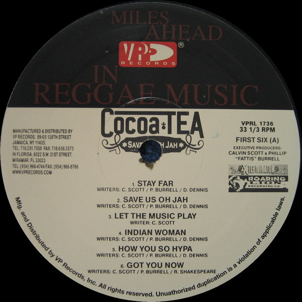 Cocoa Tea - Save Us Oh Jah (LP, Album)