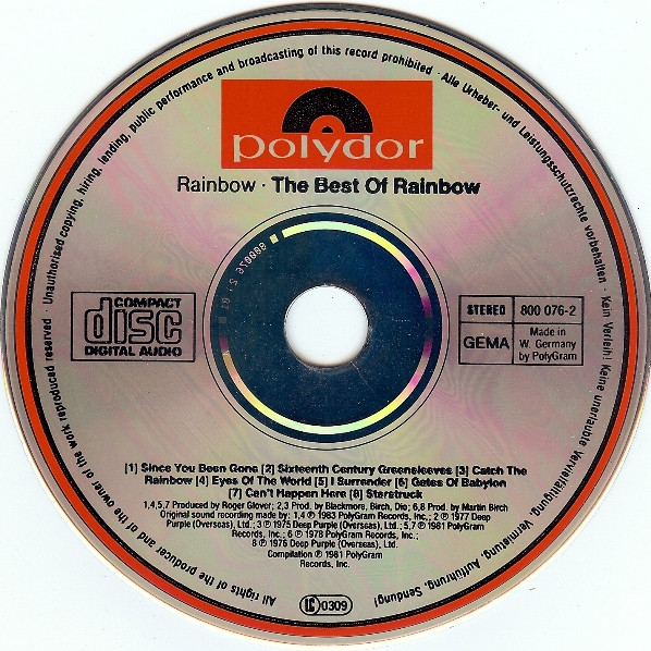 Rainbow - The Best Of Rainbow (2xCD, Comp, RE)
