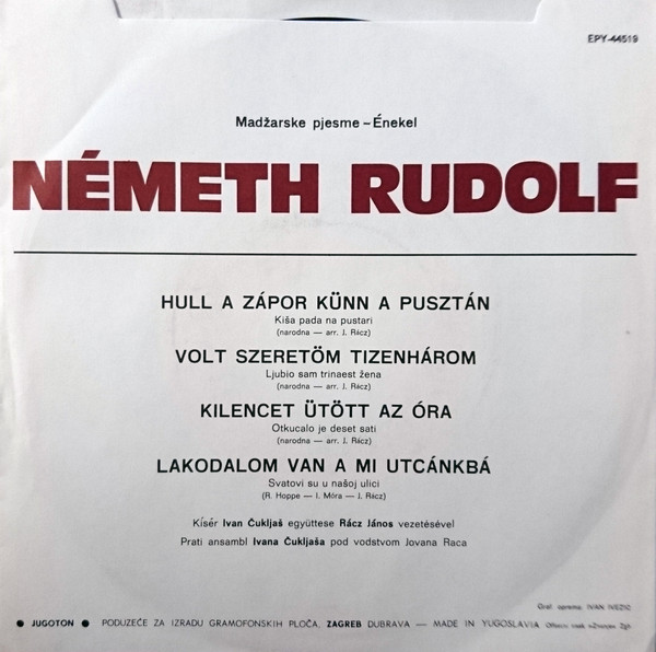 Németh Rudolf - Madžarske Pjesme - Énekel (7